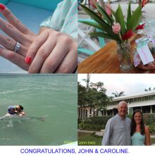 Congratulation, John and Caroline